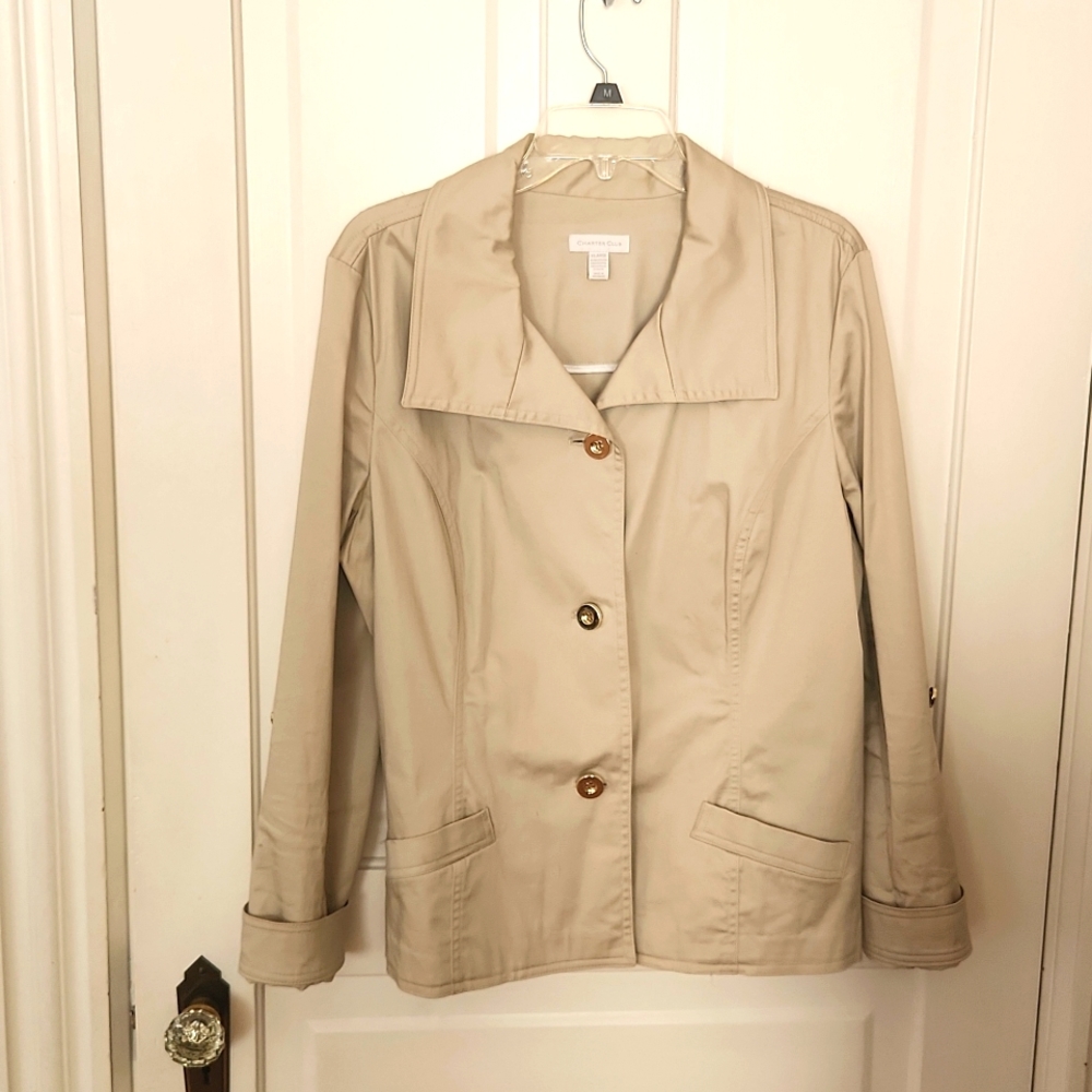 Charter Club short trench size XLARGE